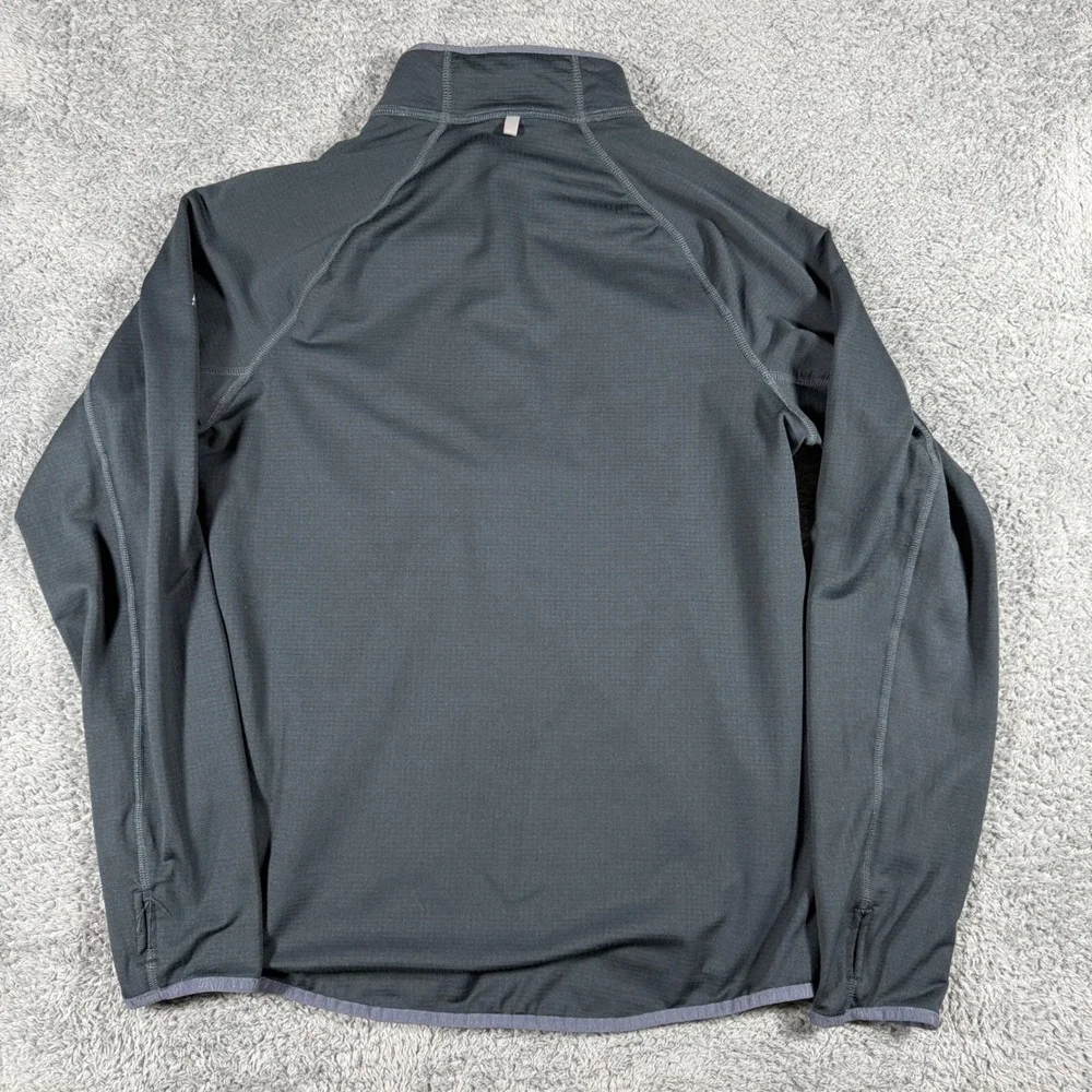 Eddie Bauer First Ascent Pullover Mens Medium Gray FreeHeat Quarter Zip Fleece